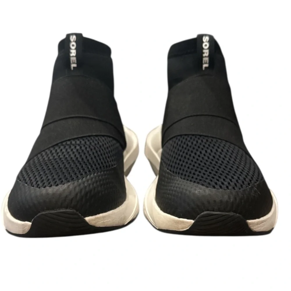 Authentic Sorel signature designer black slip on sneakers sz 9.5